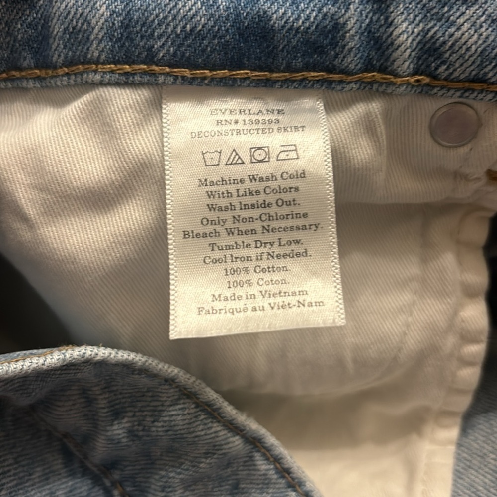Everlane The Denim Reconstructed Skirt - Picture 10 of 10